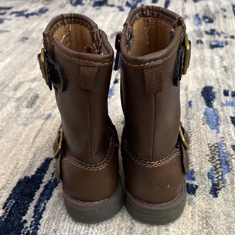 Carter’s Brown Riding Boots Toddler Girl Size 5 - Picture 3 of 4